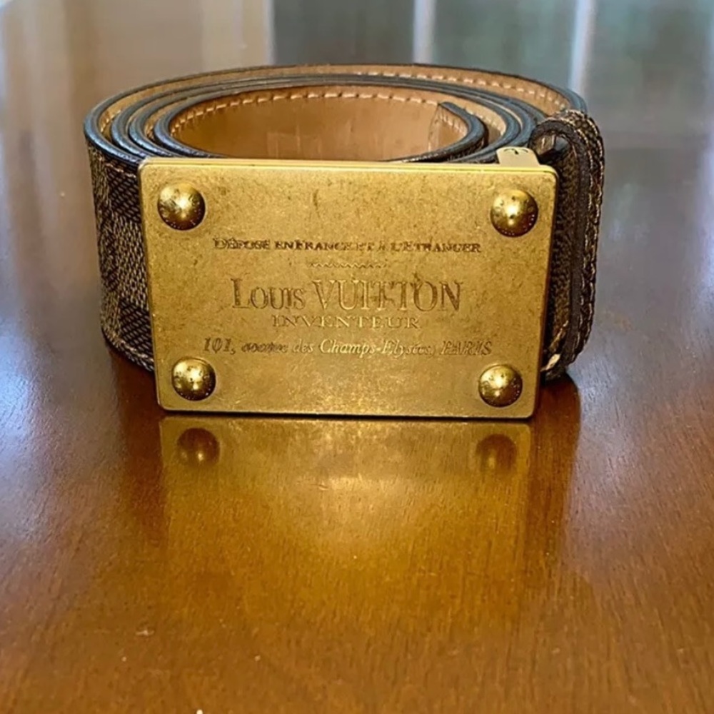New Louis Vuitton damier belt Sz 40
